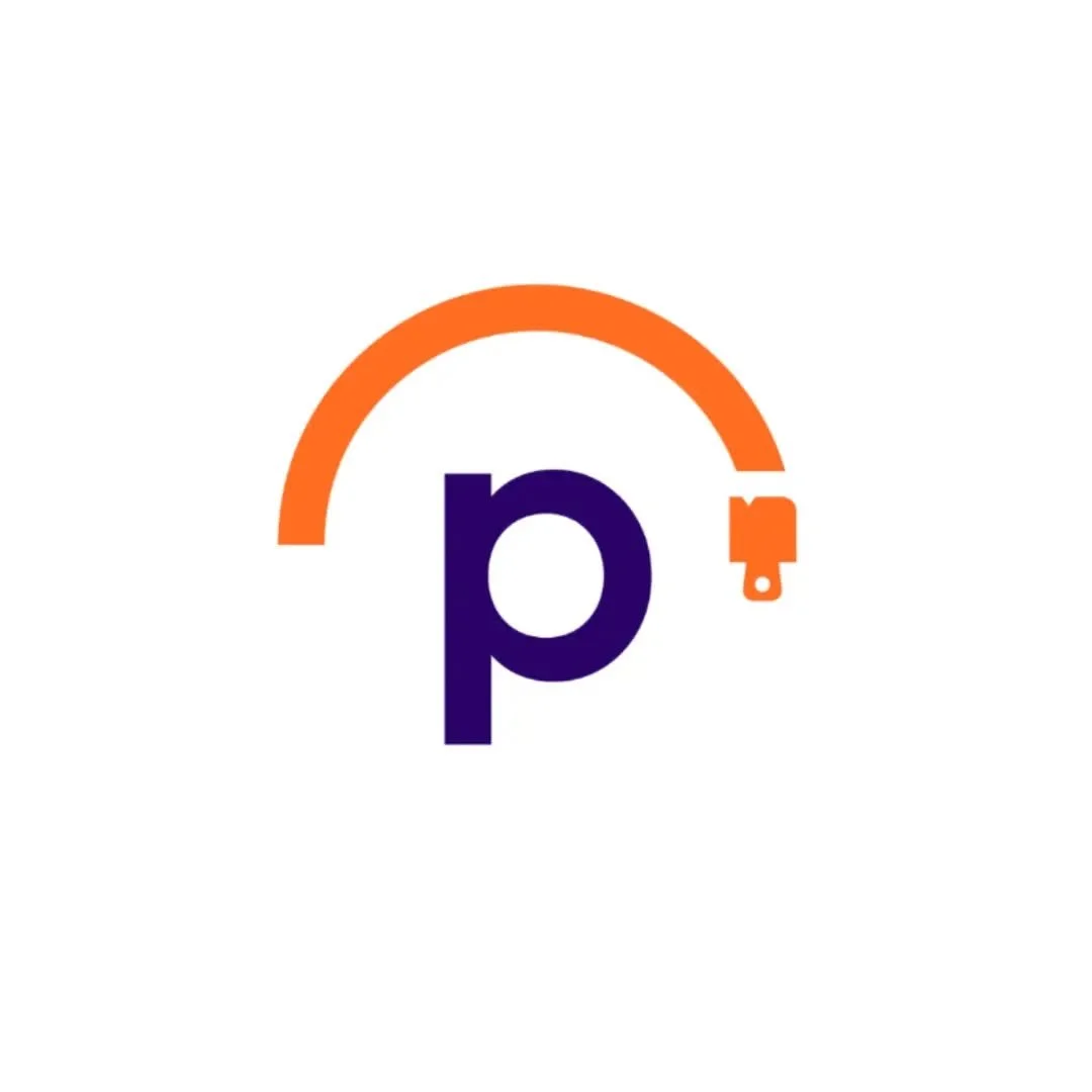 paint'em co. 

We kept the design clean &amp; instantly recognisable with the purple &amp; orange colour palette 👌 it's going to look awesome printed on merch! 

Our goal is simple.. to create branding for our clients that grows with them &amp; attr