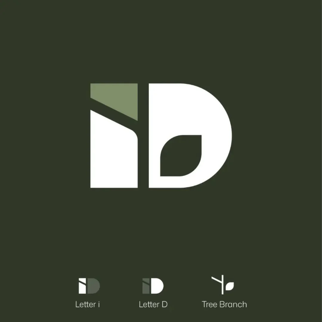 The letters I + D + tree branch... 
A creative concept we presented to our landscape design client 🙌

Need our help so your business can finally stand out professionally and gain you the new clients you deserve?

📧 info@designhouseco.com.au
🖥️ www