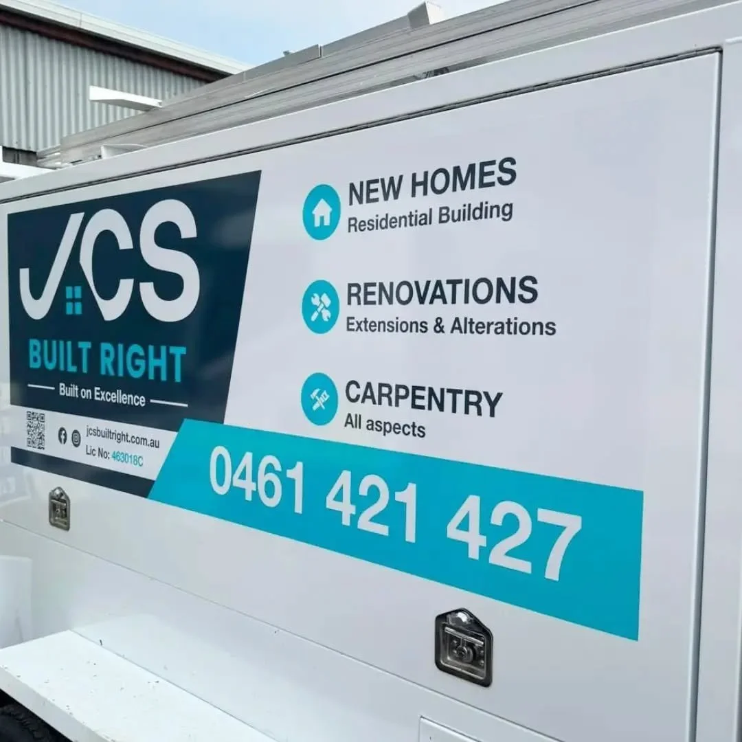 When our clients send us photos like this 👌

Thanks Jake! @jcs_built_right new signage looks great
 
Logo | Branding &amp; Signage Design by our wonderful team.

We'd love to help your business standout. 

📧 info@designhouseco.com.au
🖥️ www.design