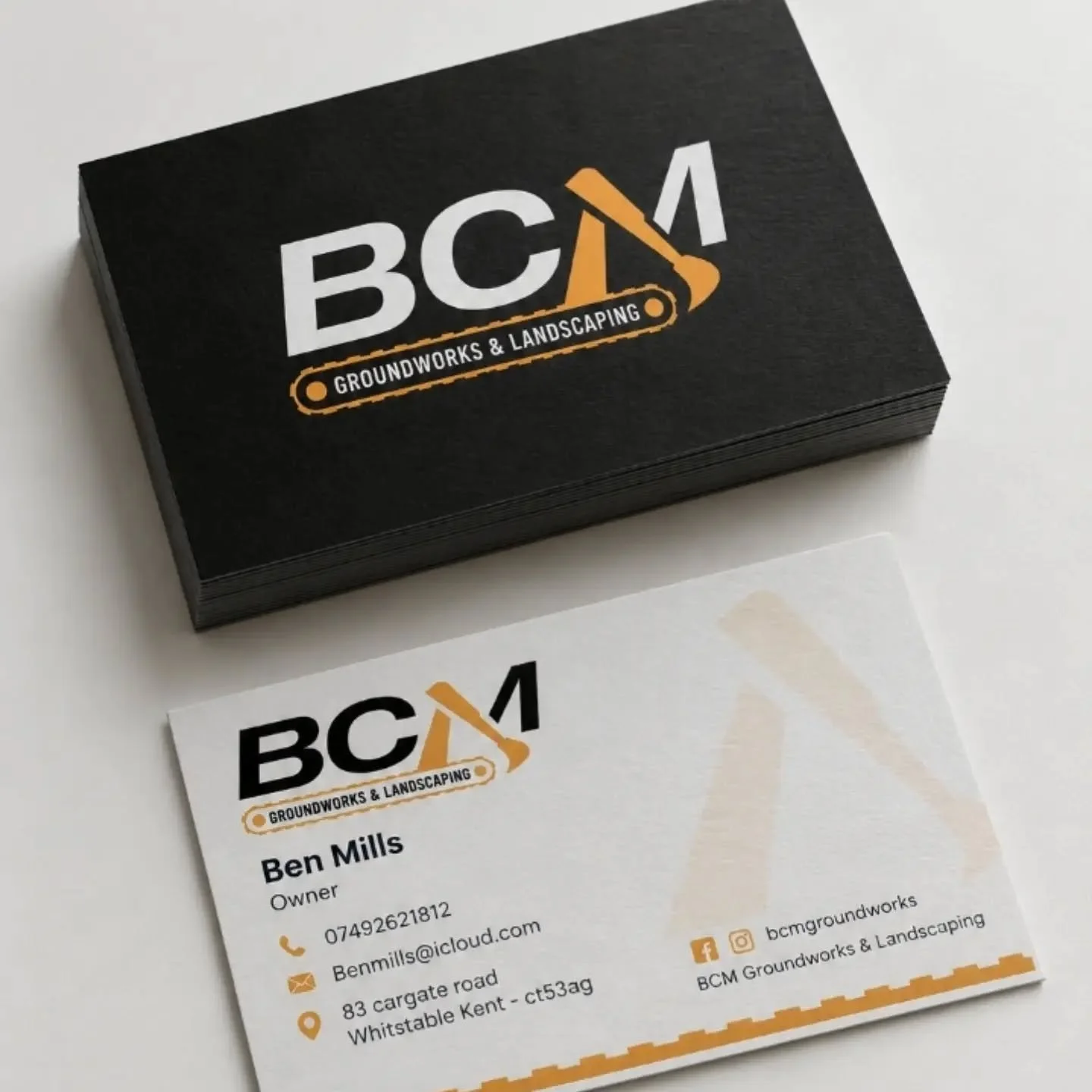 Our client Ben from @bcmgroundworks now has everything he needs to run a successful and professional business. 

The branding is in place

He has a professional quote &amp; invoice template to use so he looks legit from day one..

Business cards to h