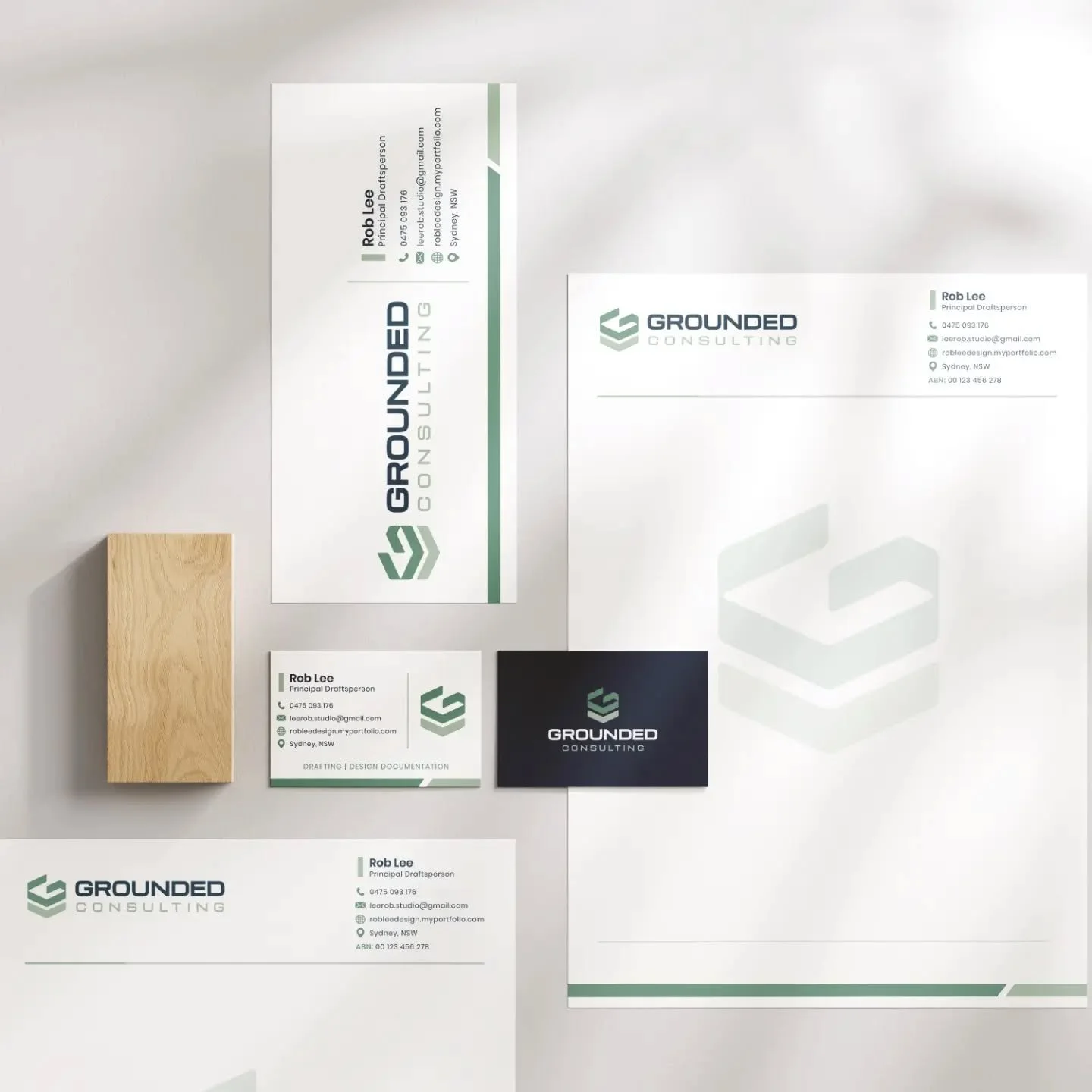 Branding complete for Grounded Consulting 👌

Rob came to us for a rebrand that reflects his work as an independent property and construction consultancy in Sydney.

We created a clean, professional brand identity and matching stationery to keep ever