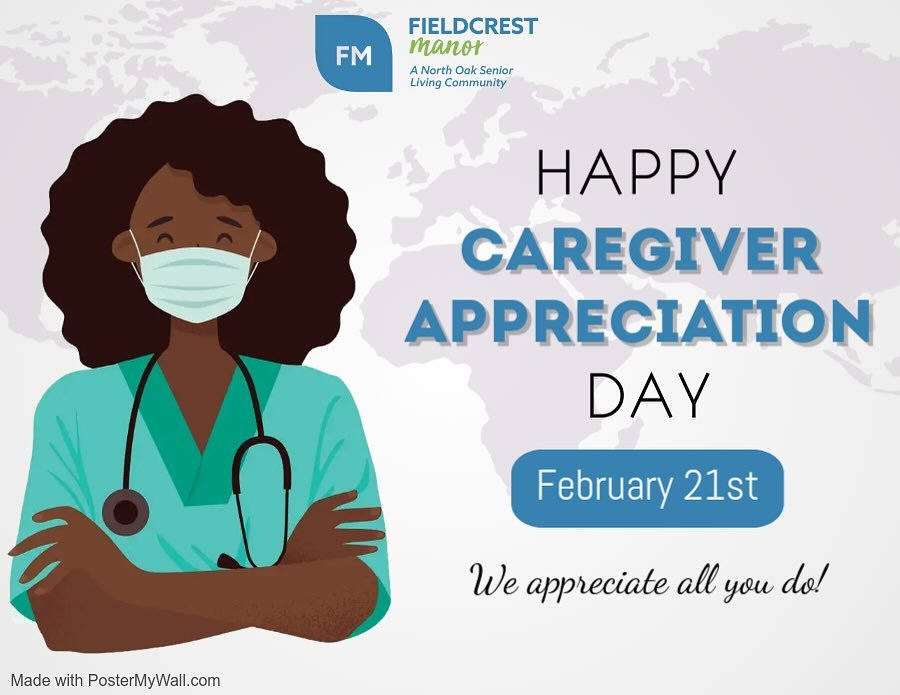 Happy #CaregiverAppreciationDay to all of our caregivers who work to make sure all of the residents at Fieldcrest Manor are well taken care of! We appreciate you today (and every day) 🌟
.
.
.
#AssistedLiving #SeniorLiving