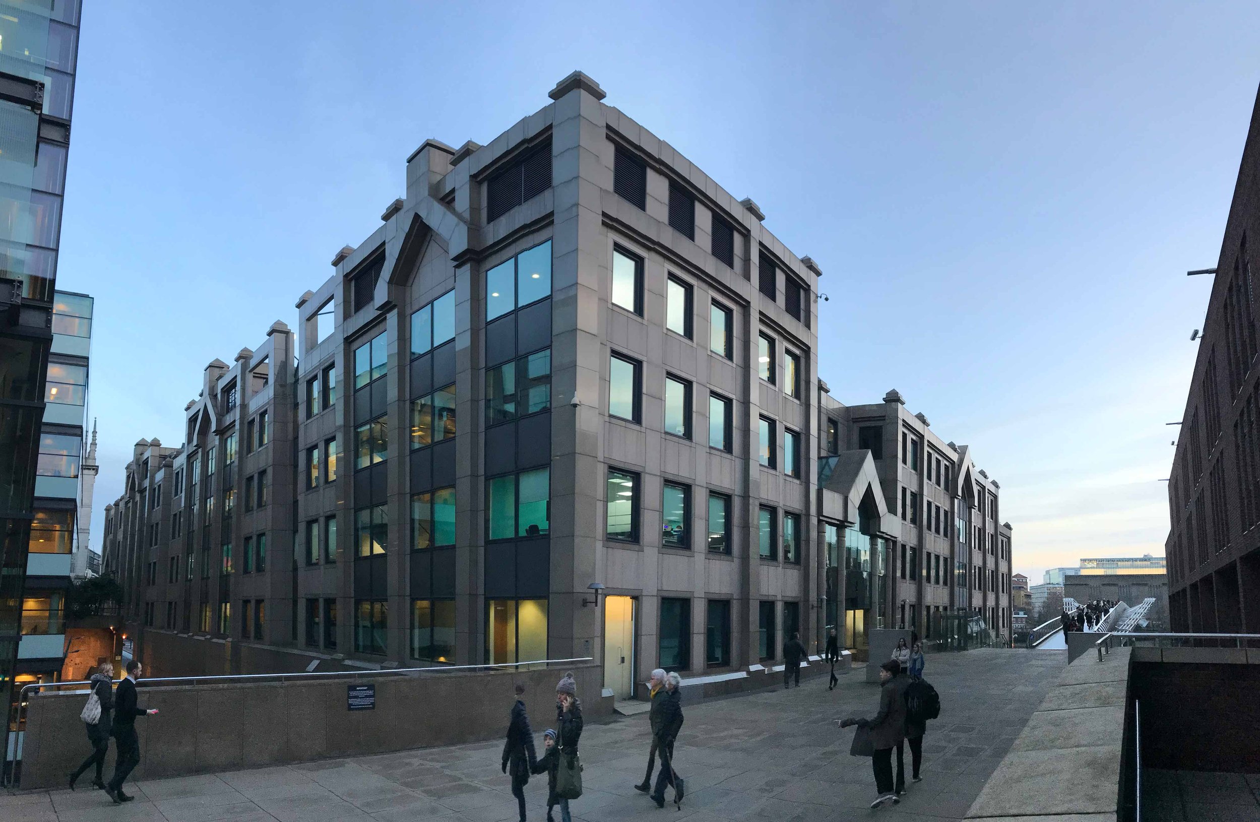 WOMO Architects London Millenium Bridge House Adaptive Reuse Existing Entrance