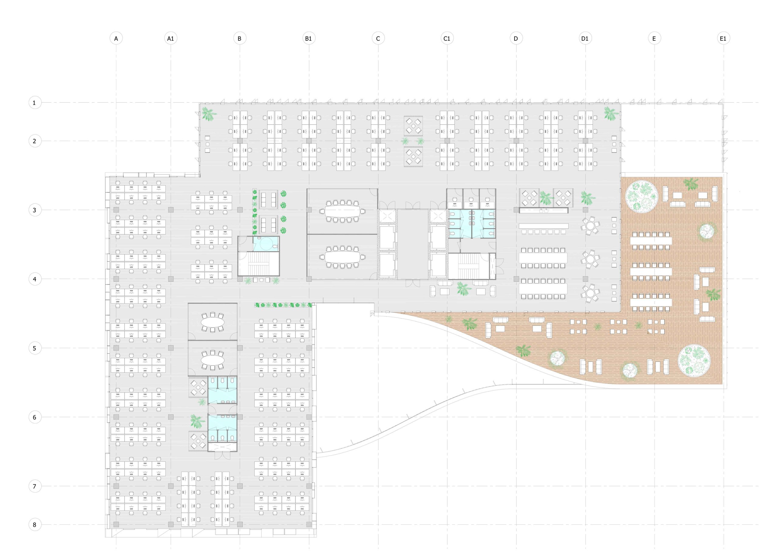 WOMO Architects Amsterdam District West Floor Plan Canopy Building