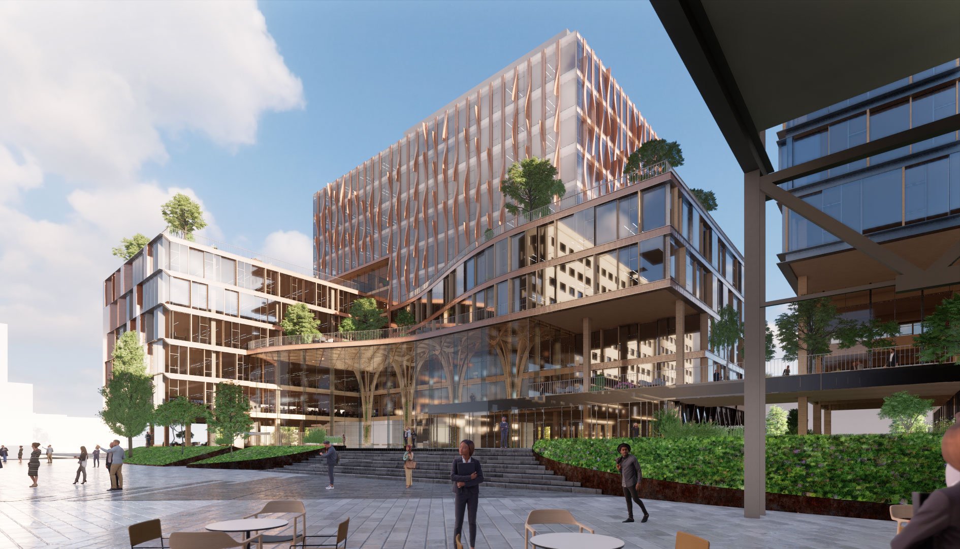 WOMO Architects Amsterdam District West Canopy Building