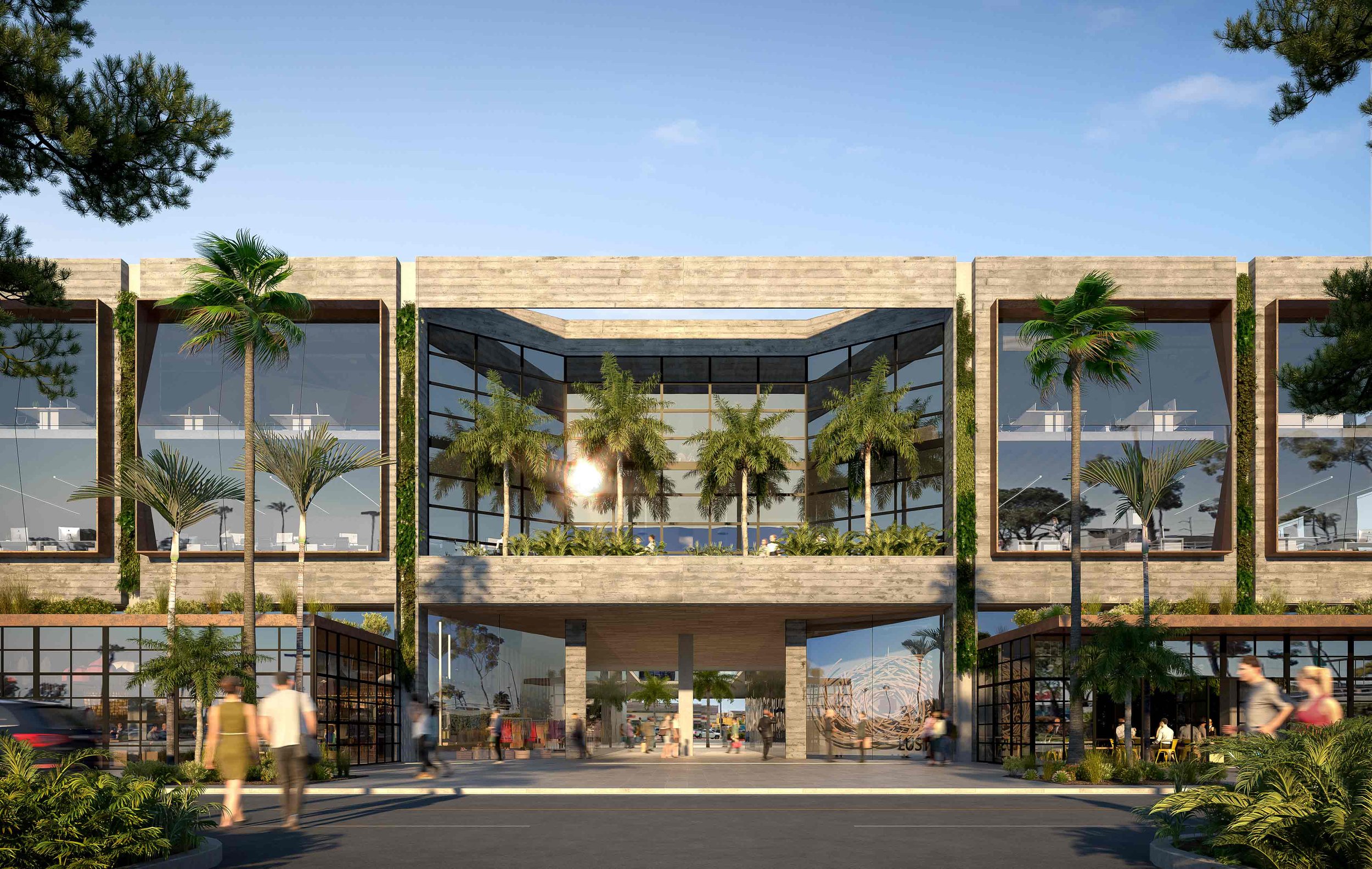 WOMO Architects LA Coworking Los Angeles New Nordstrom building Entrance.jpg