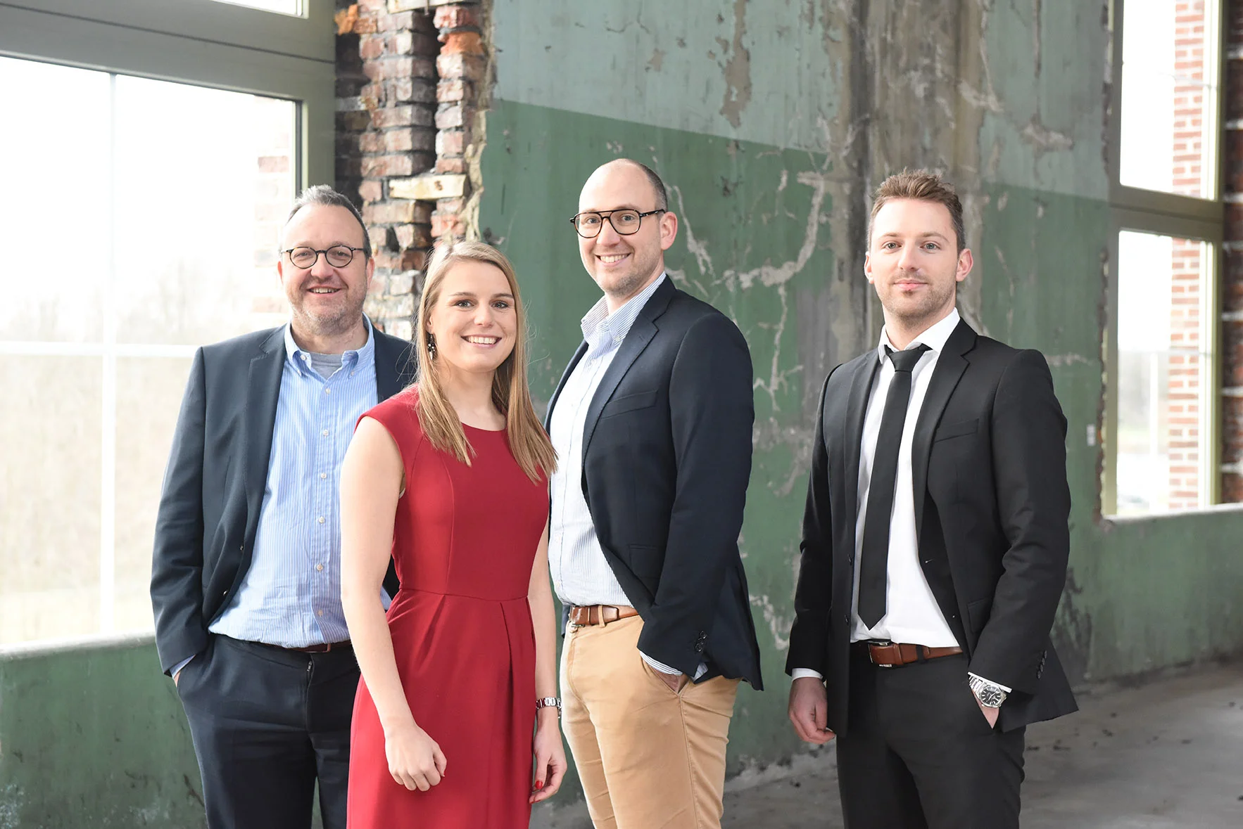 Onze experten in fiscaliteit: David Engelbos, Astrid Swennen, Jonas Peeters en Tim Vandeweyer.