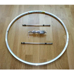 Rear wheel components.