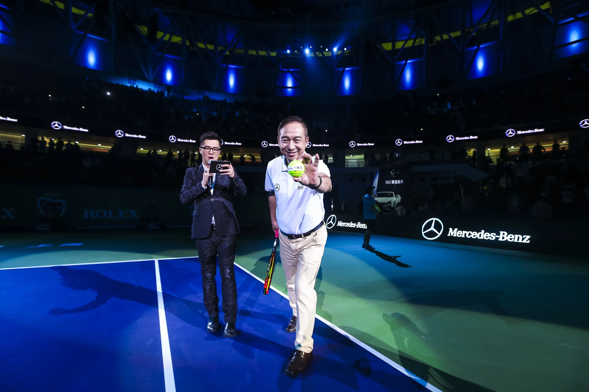  It's a Mercedes Benz tennis day 