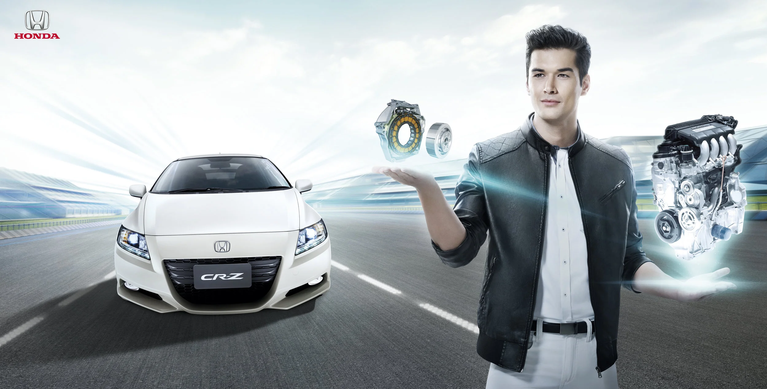 Honda CR-Z Hybrid Client (Advertiser): Honda Automobile (Thailand) Co., Ltd. Agency: Chuo Senko (Thailand) Retoucher: Illusion, Bangkok