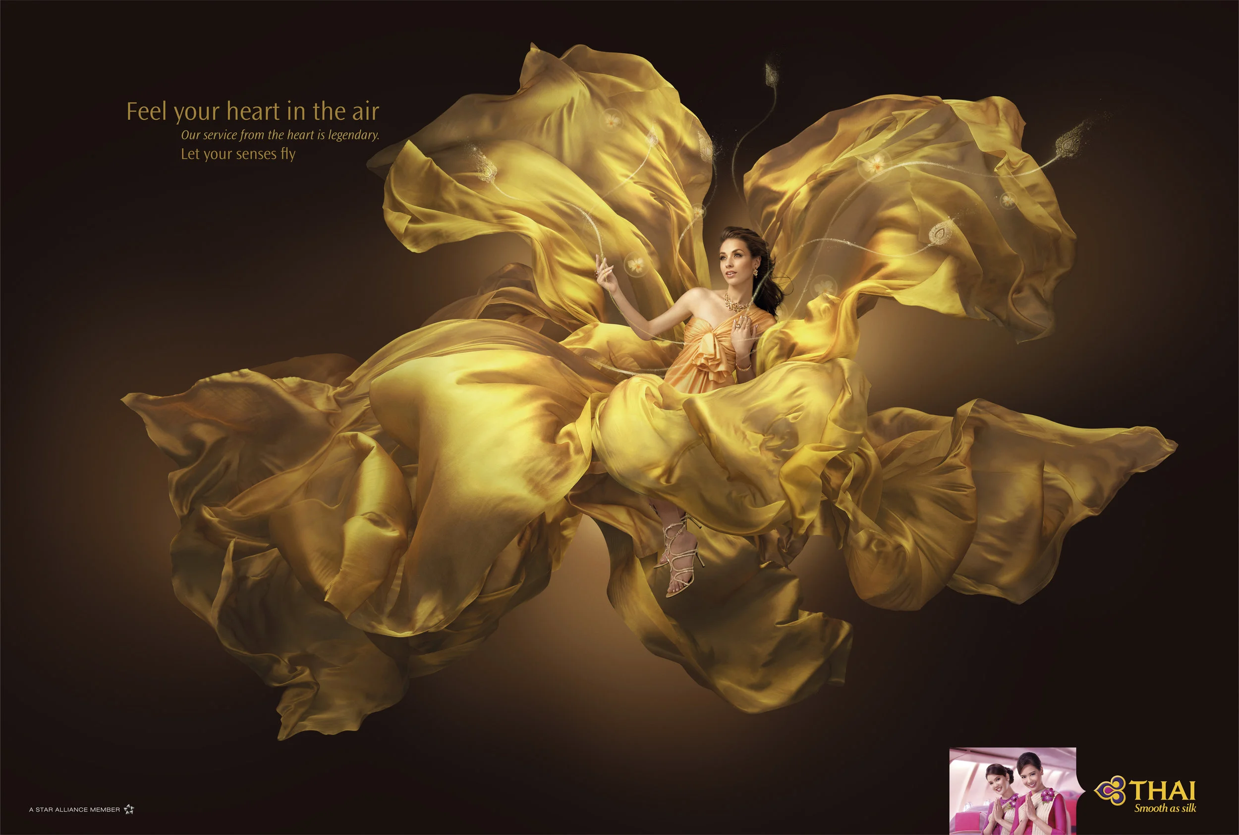 TG Sense "Heart" Client (Advertiser): Thai Airways International PLC Agency: JWT Bangkok Retoucher: Illusion, Bangkok
