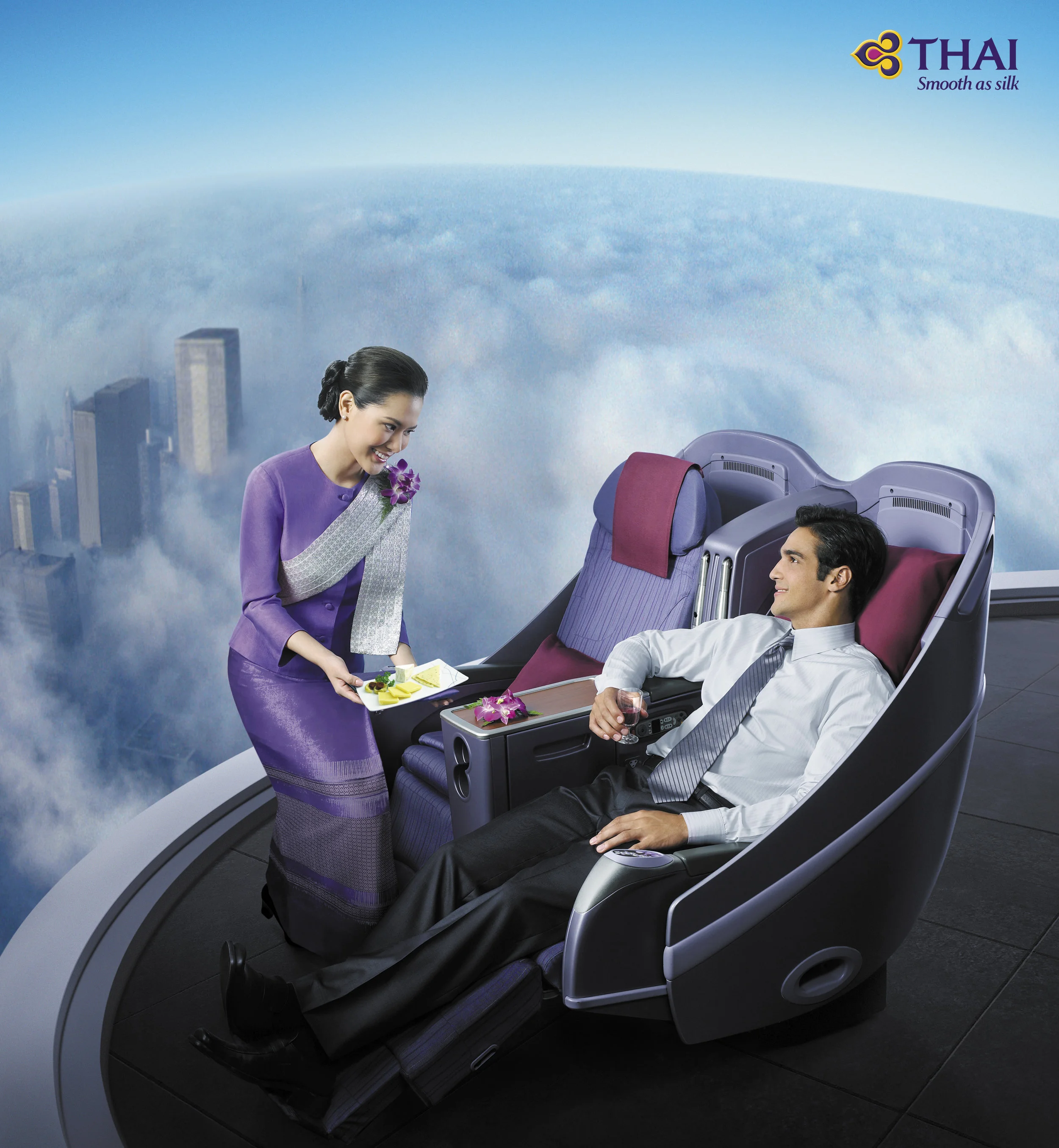 FP Silk Client (Advertiser): Thai Airways International PLC Agency: Lowe Limited Retoucher: Illusion, Bangkok