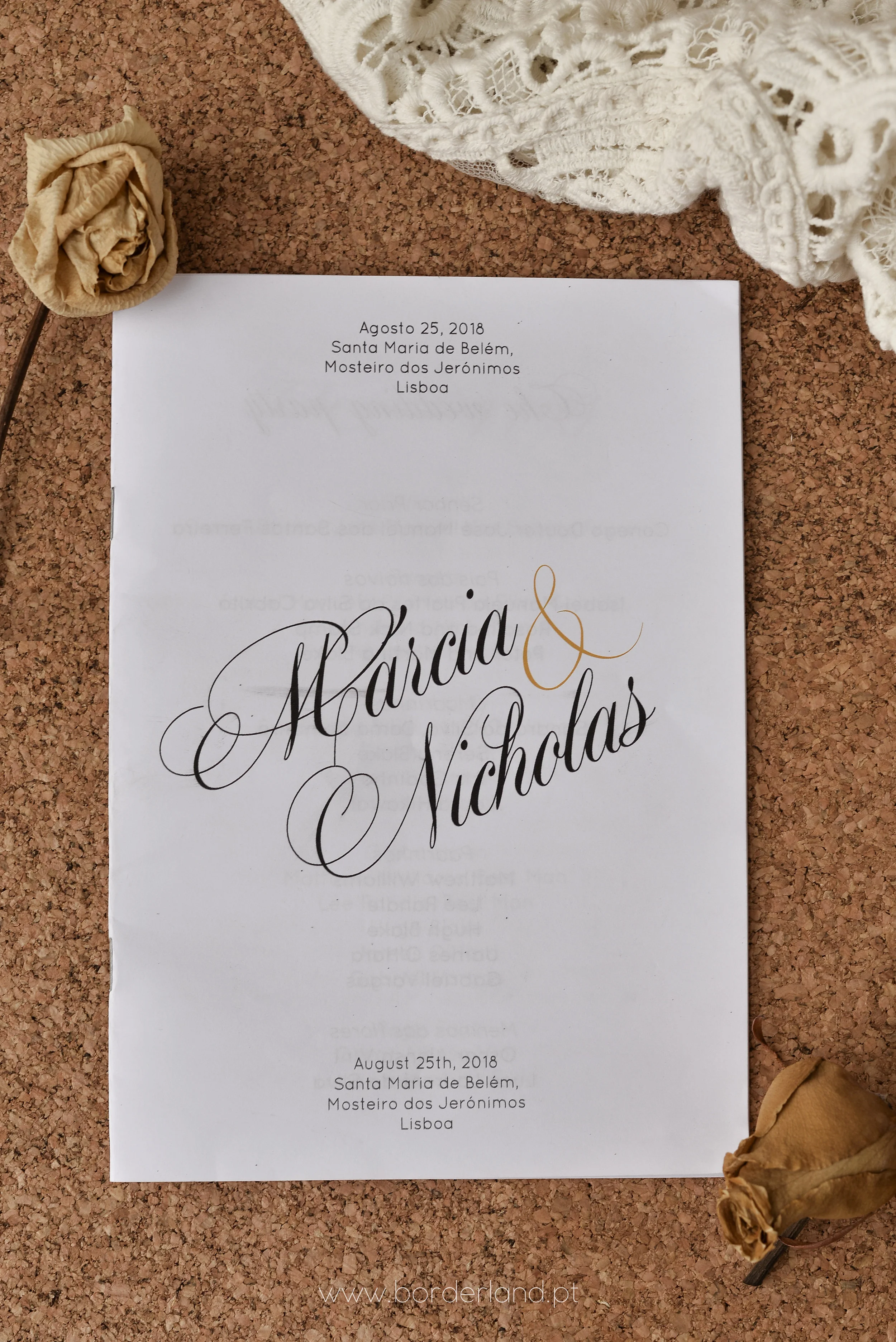 Guia de Cerimónia / Order Of Ceremony