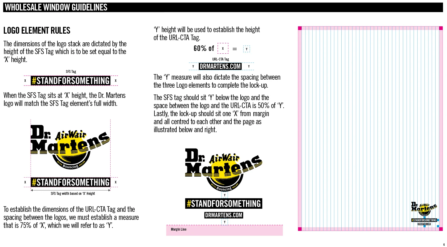 Example page of guidelines