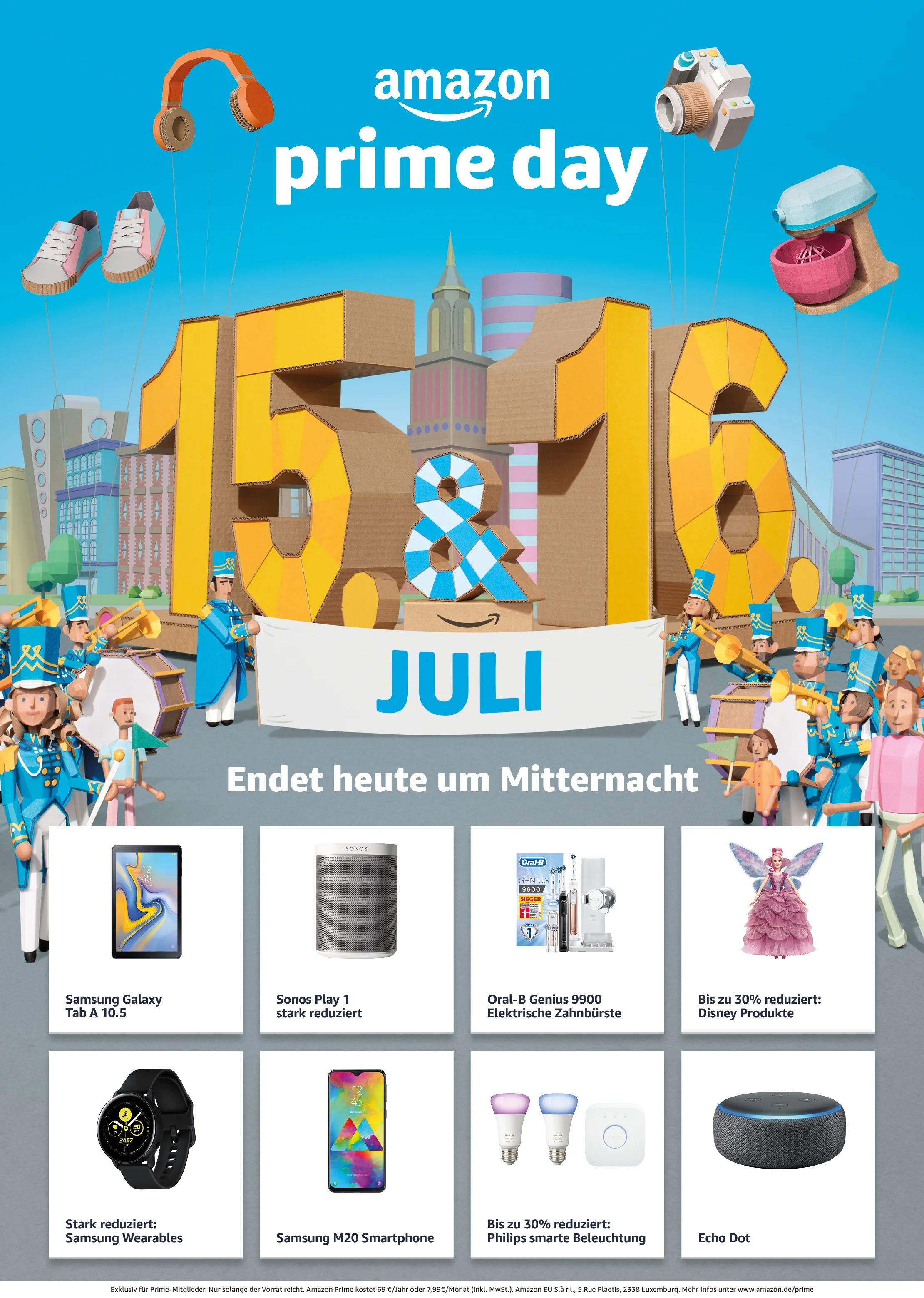 Full Page Press Advert with products