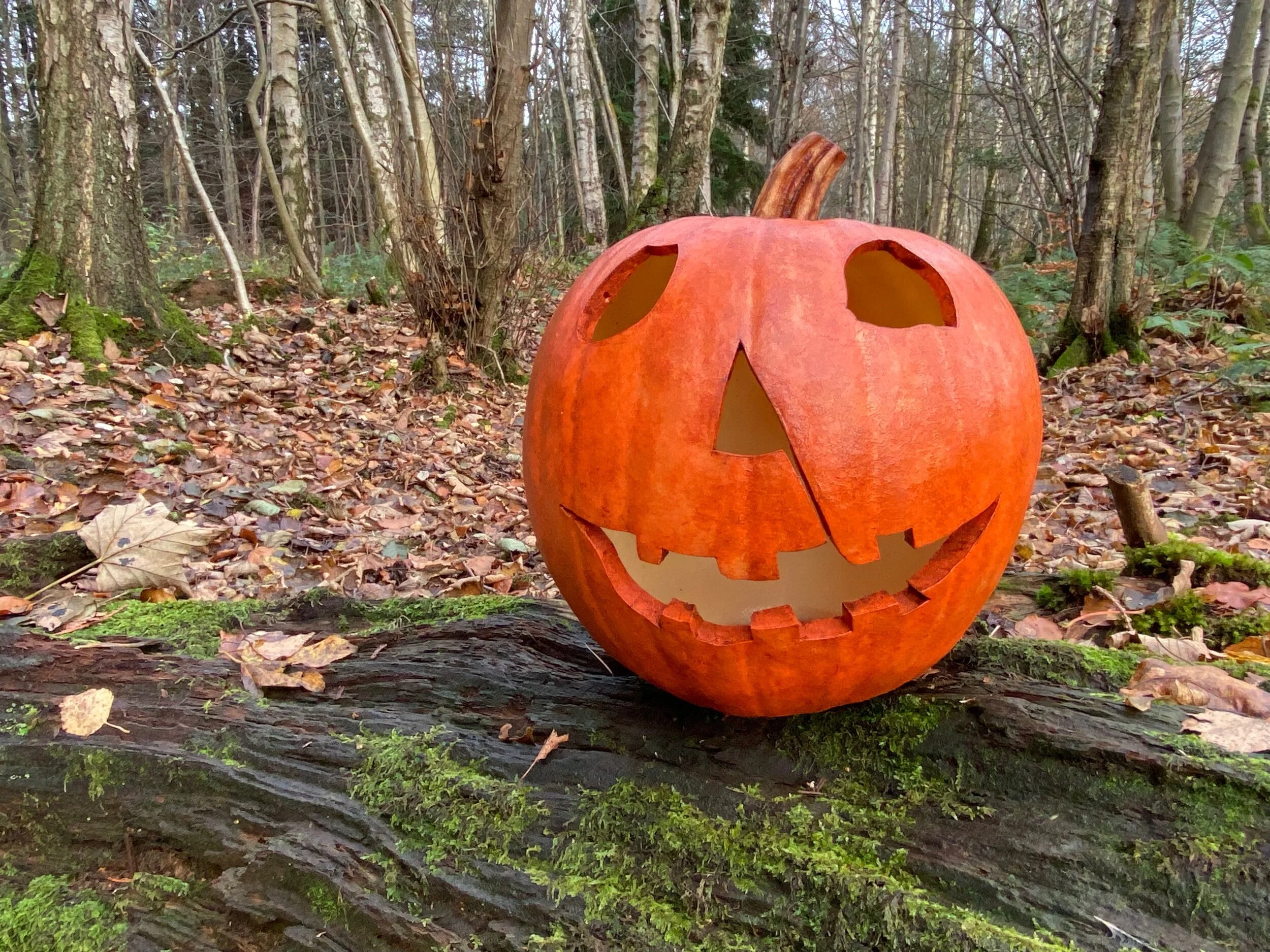 Carved Halloween Pumpkin - Foam — Pigeon Creek Studio