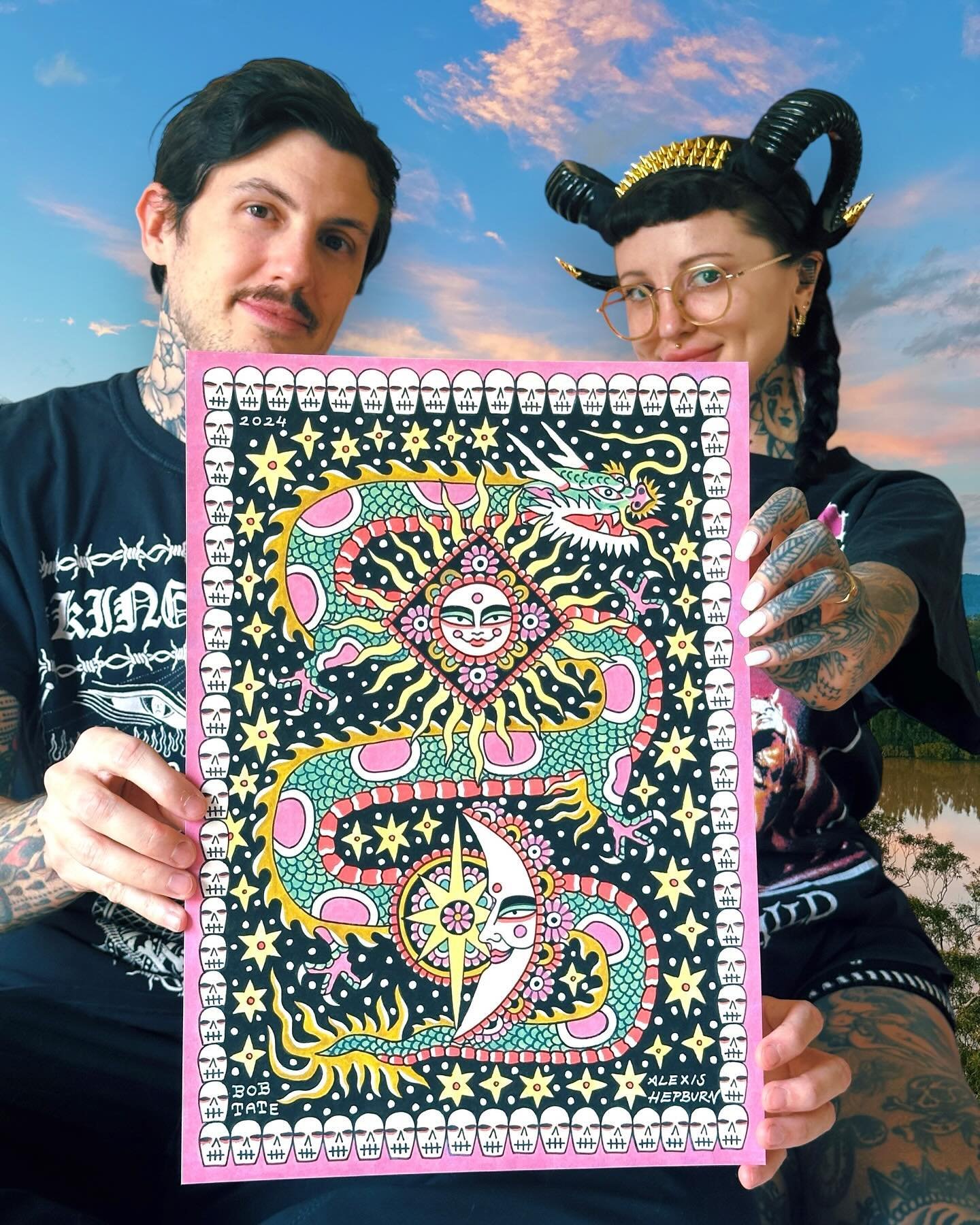 ✨𝓣𝓦𝓔𝓛𝓥𝓔 𝓨𝓔𝓐𝓡𝓢🌞🐉🌛
A collaborative painting by @bobxtate and I 💞
Celebrating 𝓽𝓱𝓮 𝔂𝓮𝓪𝓻 𝓸𝓯 𝓽𝓱𝓮 𝓭𝓻𝓪𝓰𝓸𝓷 🐲
If you are located in Sydney, you have the opportunity to view this painting alongside a prestigious collection host
