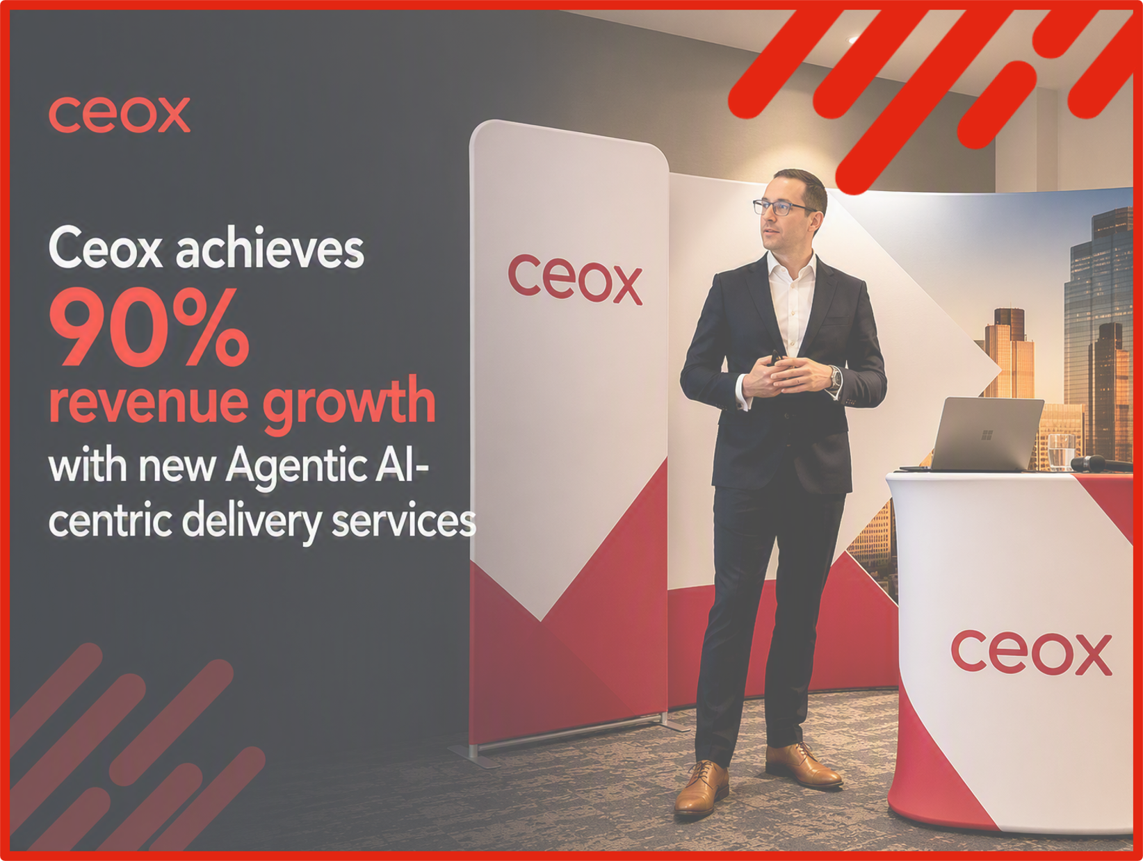 Ceox achieves 90% revenue growth with new Agentic AI centric delivery services