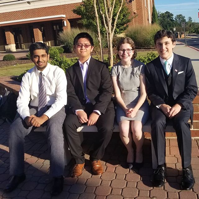 It was a good weekend at Johns Creek with some of our younger debaters! Xianjie and Ayaan picked up their first wins as a new partnership, while Ramon tried new events in Extemp and Impromptu. Katelynn and Blake got a lot of experience debating diverse styles of LD, from more traditional debates to progressive argumentation. Ramon finished 6th in Extemp, and Katelynn finished 3-2 in LD and missed clearing on speaker points.
Next weekend, a small group is going to Mississippi for our last PF bid tournament on the UNCLOS topic, while the rest of the team researches and prepares cases for November!