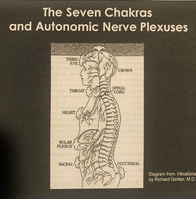 Energy Psychology is basically the act of putting science behind ancient healing modalities to give psychotherapists permission to use them in our treatment, because they work. For example the Chakras are associated with major nerve networks that con