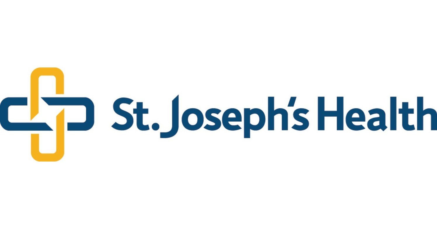 St. Joseph's Health logo with stylized blue and yellow medical cross and the text 'St. Joseph's Health'.