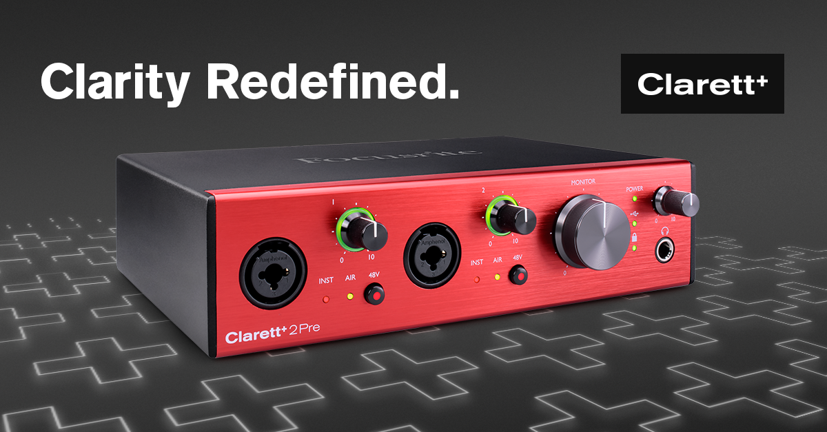 Focusrite Clarett 2Pre Studio Pack