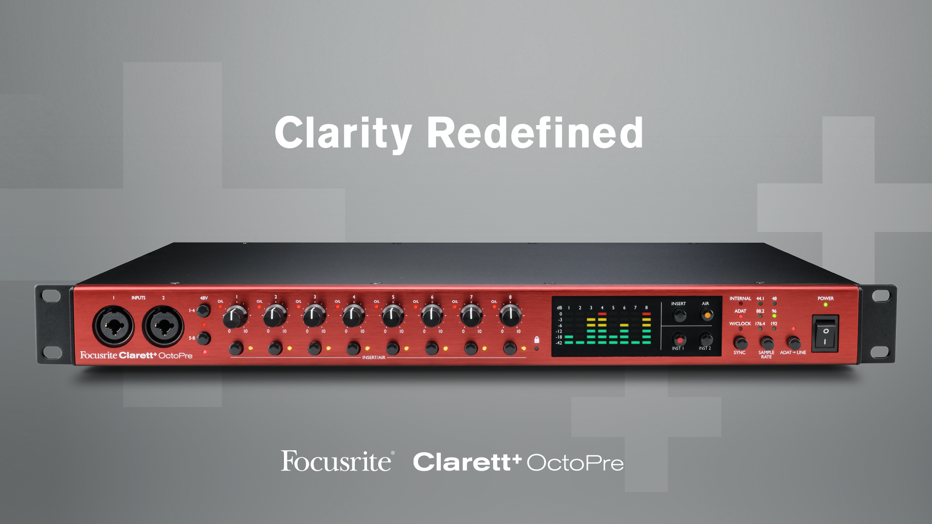 Focusrite launches the brand new Clarett+ OctoPre! — Algam Benelux