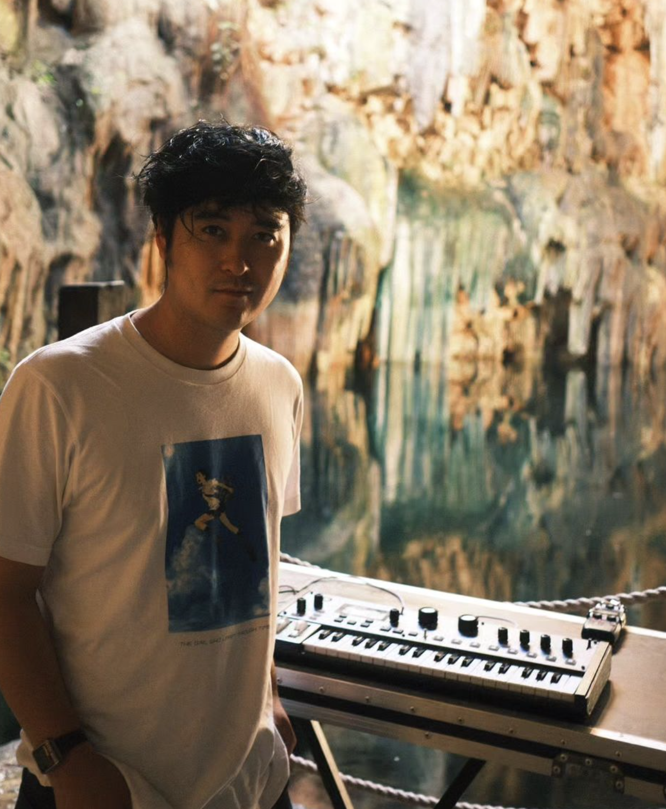 Jasper with his Novation Mininova