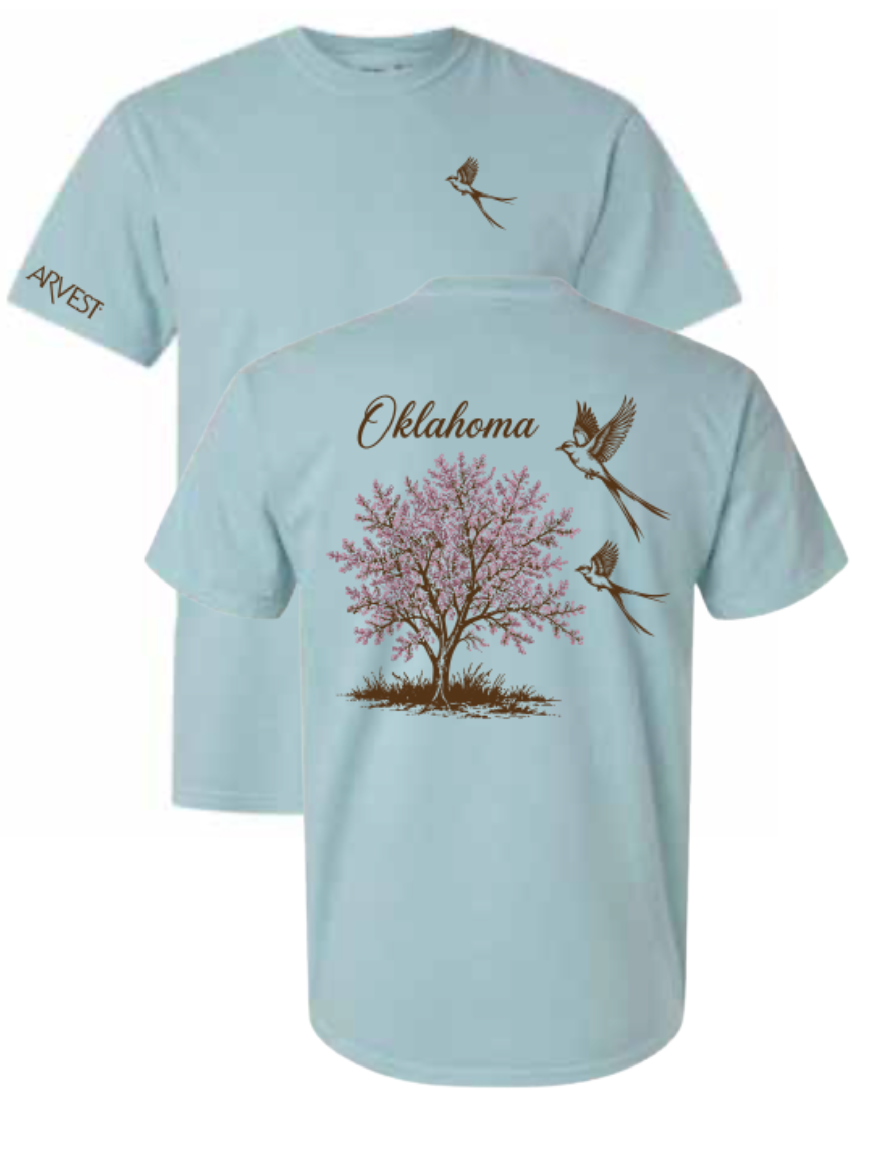 ARVEST TULSA REDBUD YANKEY BLUE TEE