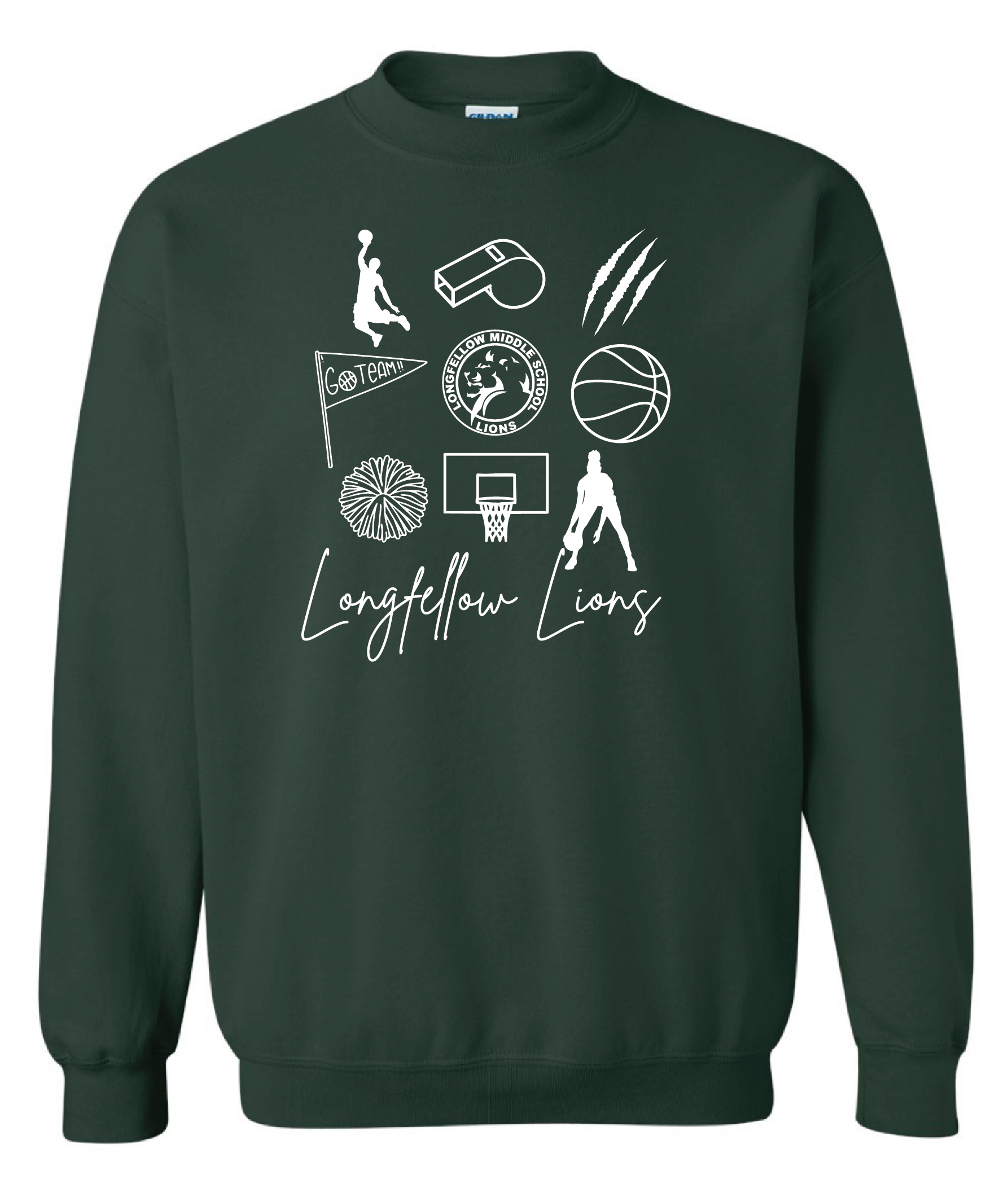 LMS Basketball Forest Icon Sweatshirt