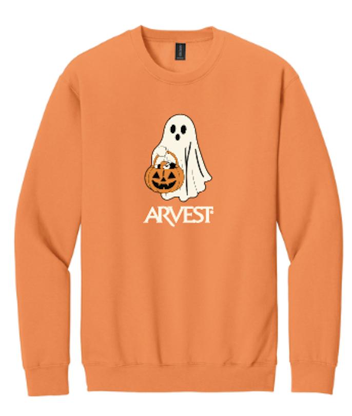 Arvest Ghost Crewneck TANGERINE