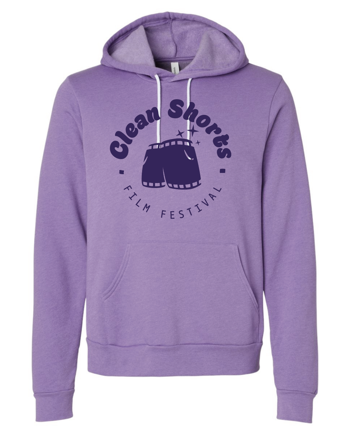 Clean Shorts Purple Hoodie