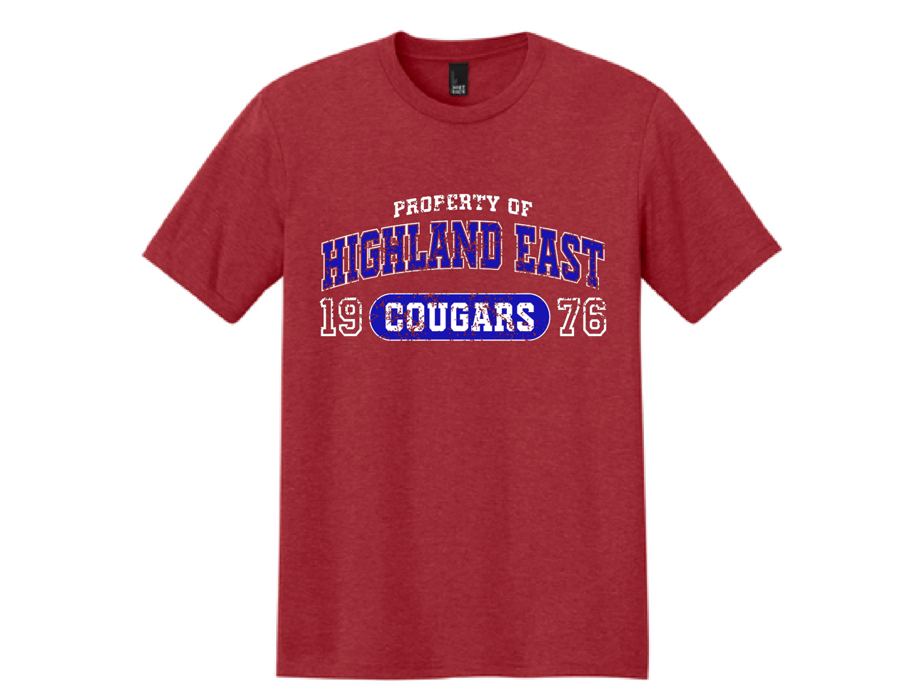 HEJH Cheer Red Frost Tee