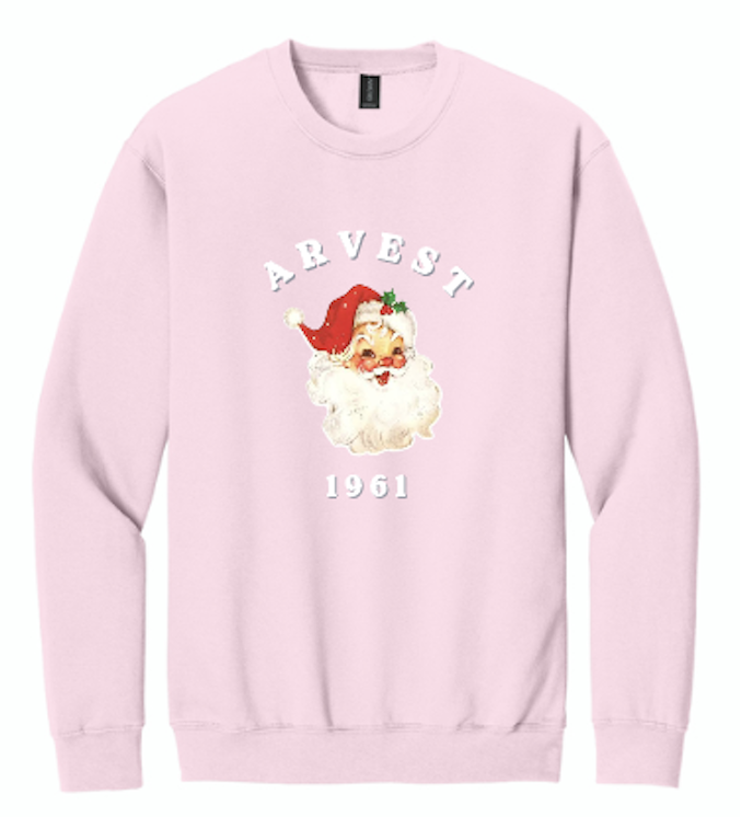 Arvest Santa Crewneck LIGHT PINK