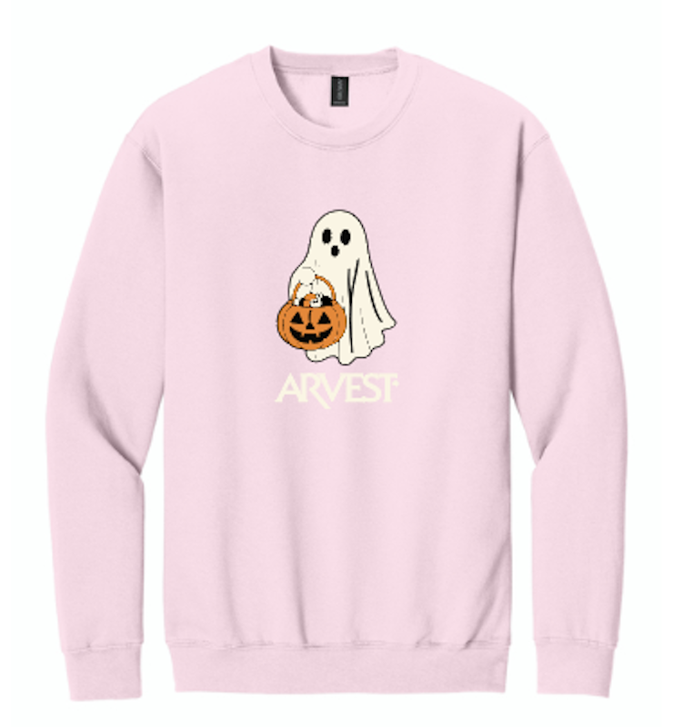 Arvest Ghost Crewneck LIGHT PINK