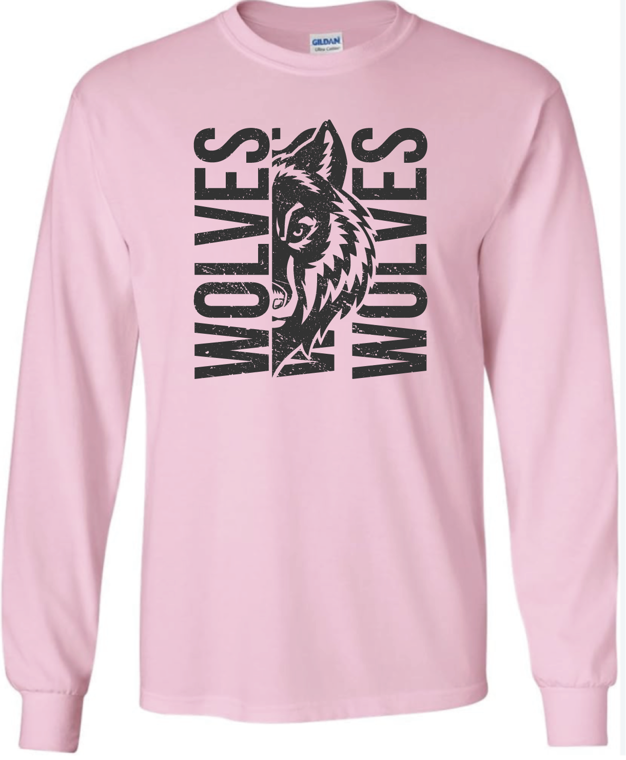 Wolves Pink Long Sleeve