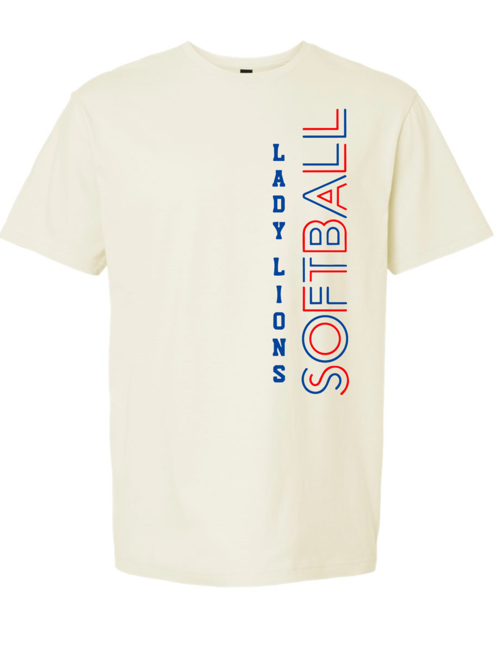 MHS LADY LIONS SOFTBALL OFF WHITE TEE