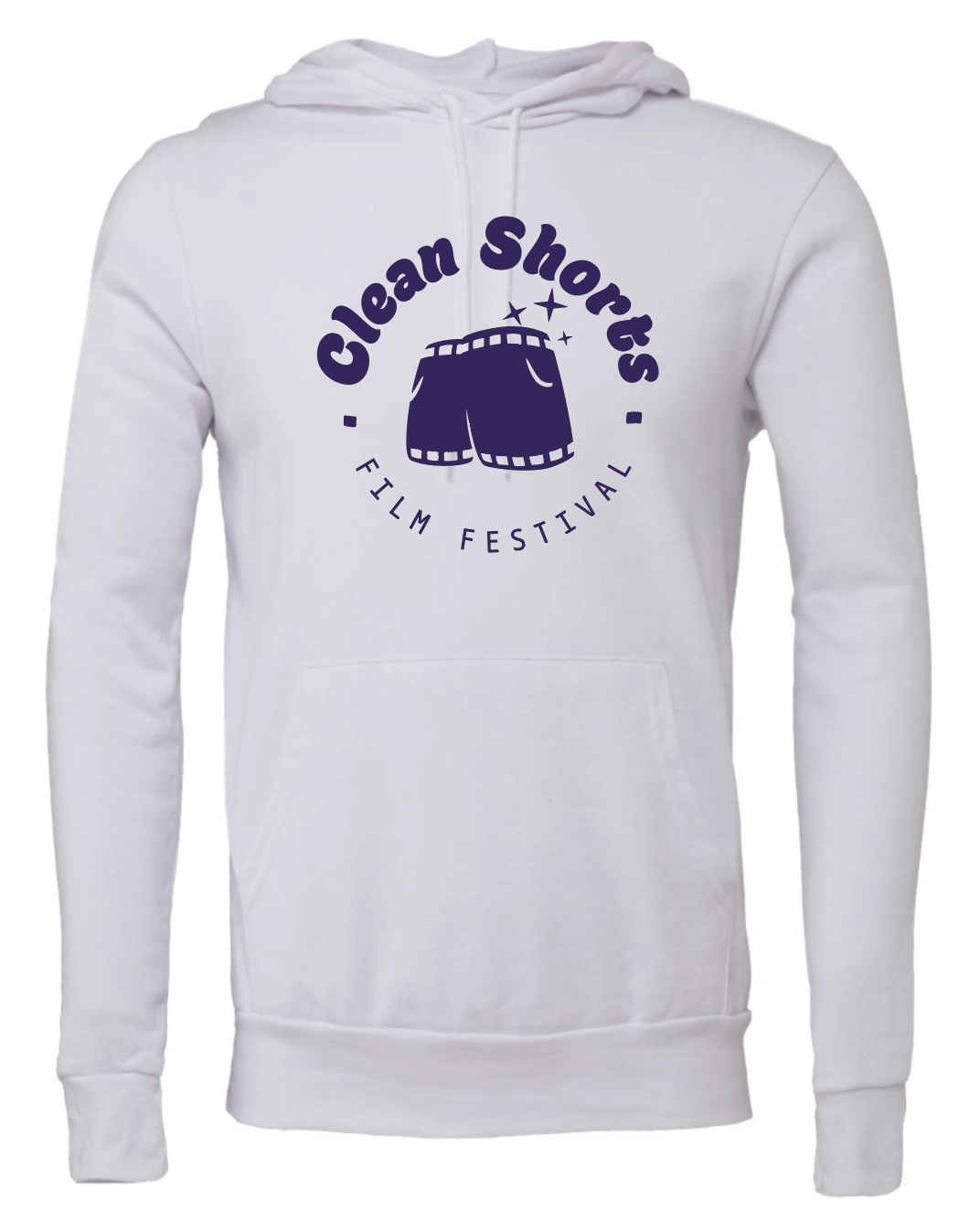 Clean Shorts White Hoodie