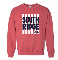 SJH Pom Crewneck 26 HEATHER SCARLET RED
