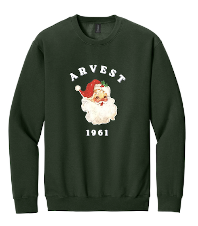 Arvest Santa Crewneck FOREST GREEN
