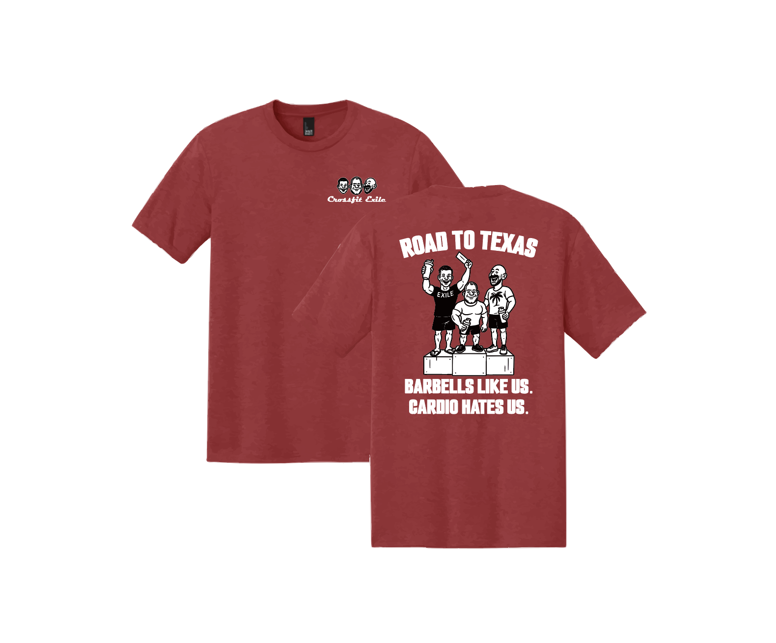 Crossfit Exile Road To Texas Triblend Tee