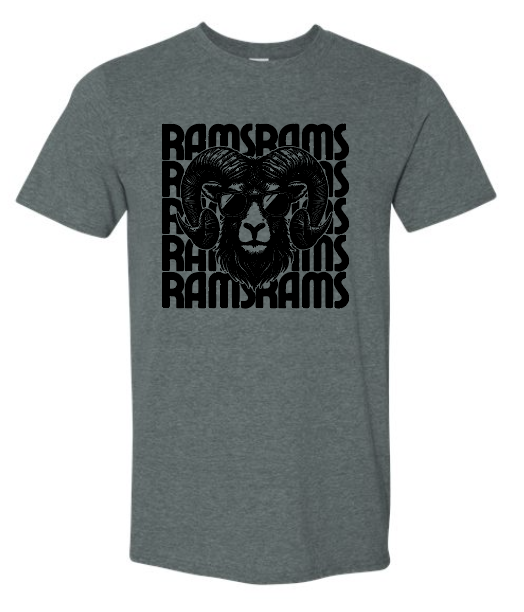 Red Oak Rams Tee DARK HEATHER