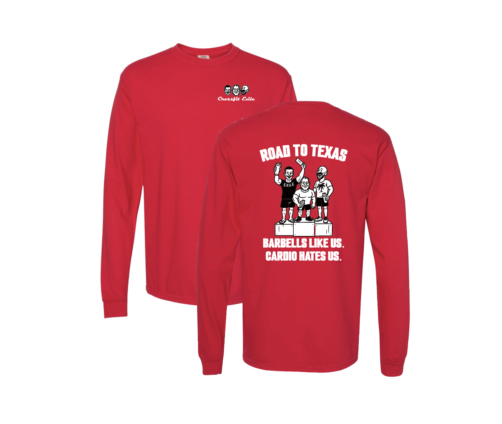 CrossFit Exile Road To Texas Comfort Colors Long Sleeve