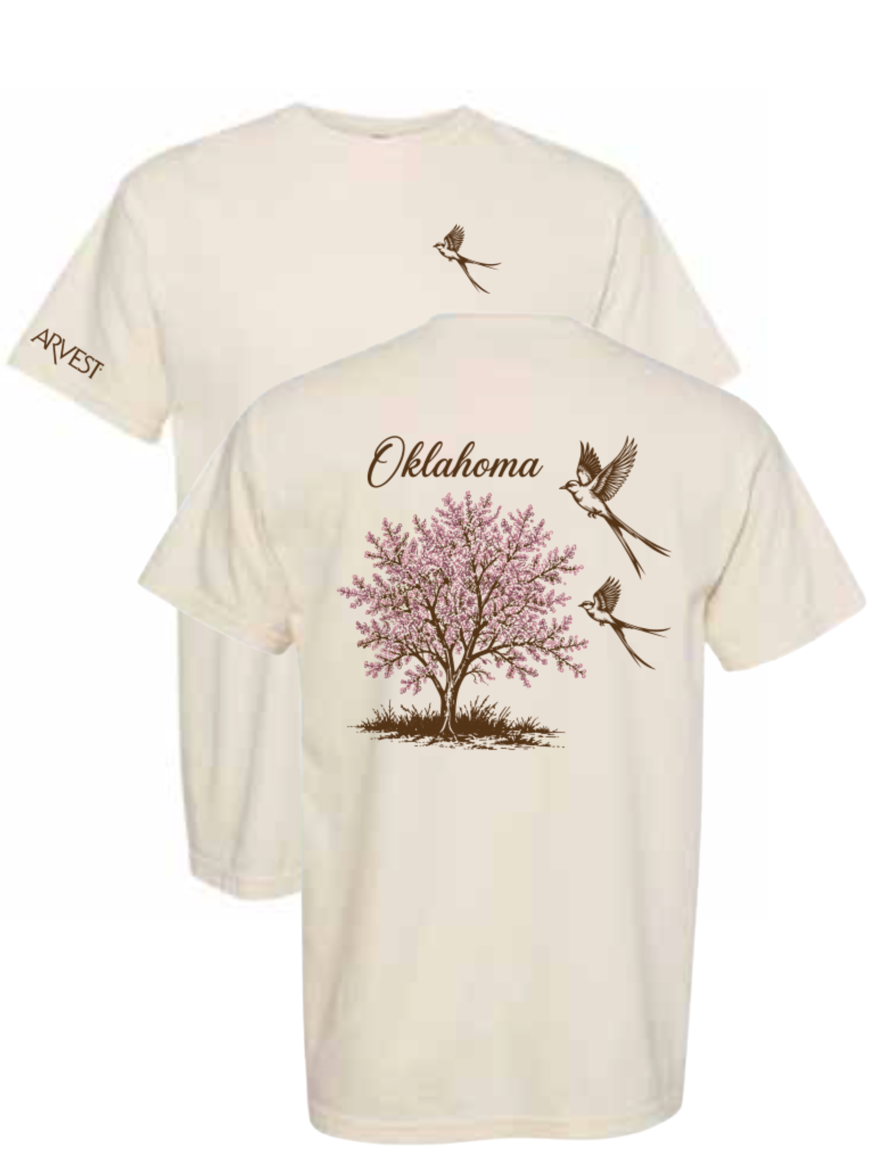 ARVEST TULSA REDBUD IVORY TEE