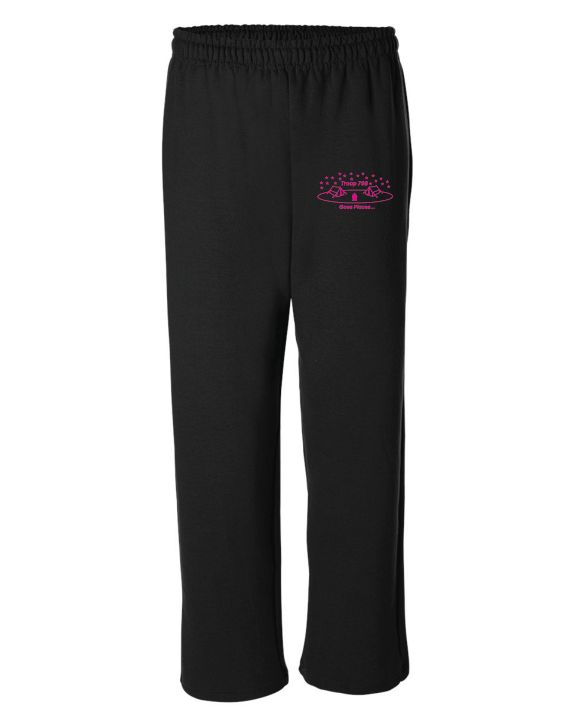 TROOP 798 Open Bottom Sweatpants