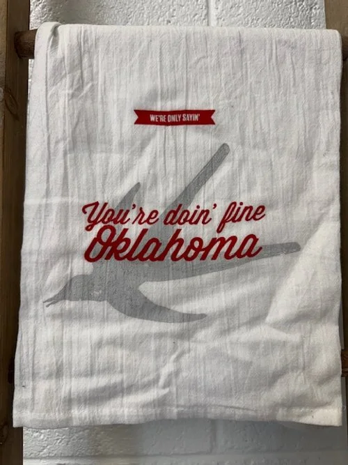 We're Doin' Fine Tea Towel