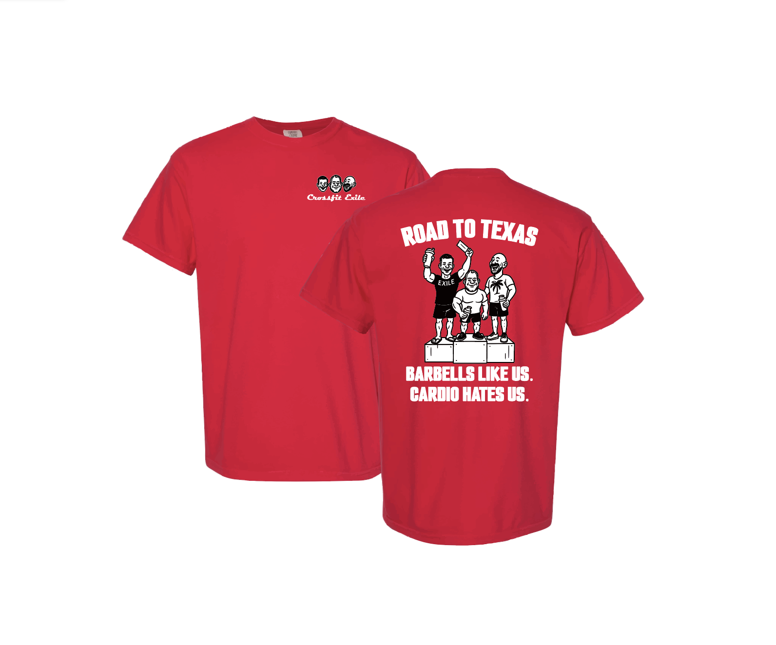 Crossfit Exile Road to Texas Comfort Colors Tee
