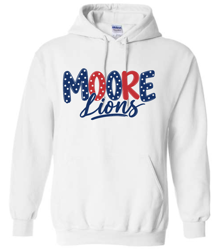 Lady Lions Soccer Hoodie POLKA DOT WHITE 26