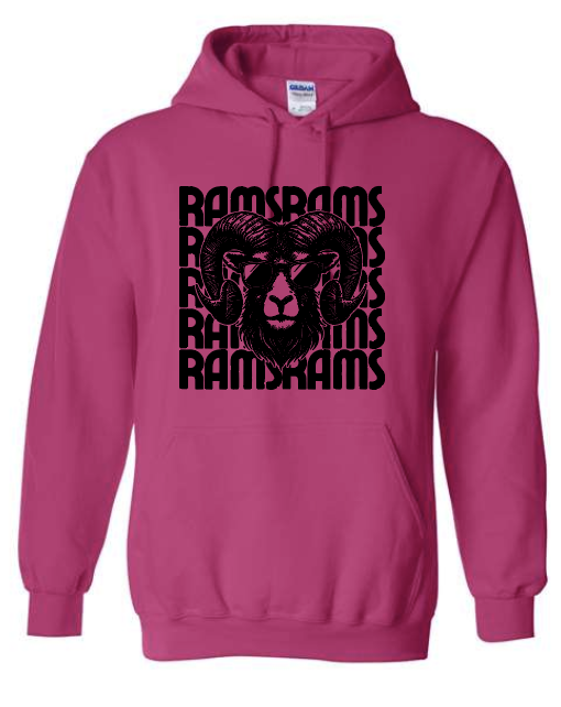 Red Oak Rams Hoodie HELICONIA