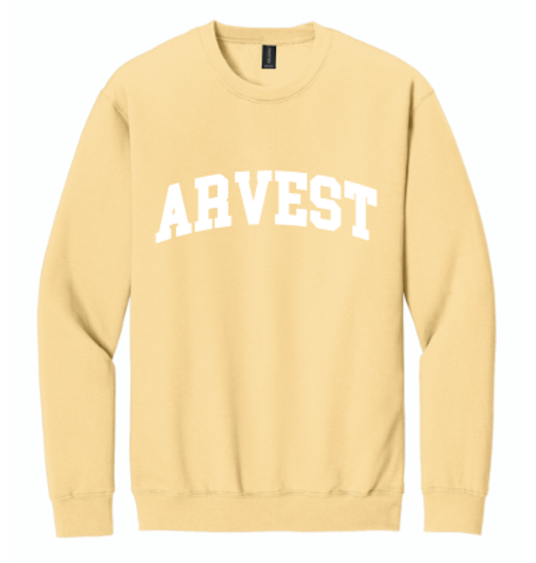Arvest Varsity Crewneck YELLOW HAZE